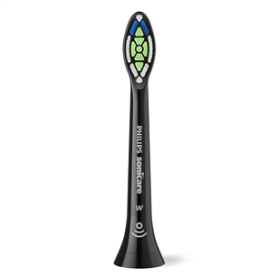 Dantų šepetėlių antgaliai Philips Sonicare Optimal White, 4 vnt., juodi
