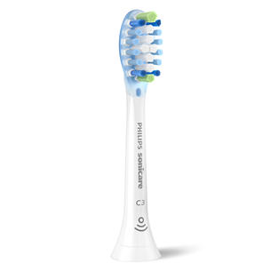 Dantų šepetėlių antgaliai Philips Sonicare Premium Plaque Defence, 2 vnt., balti