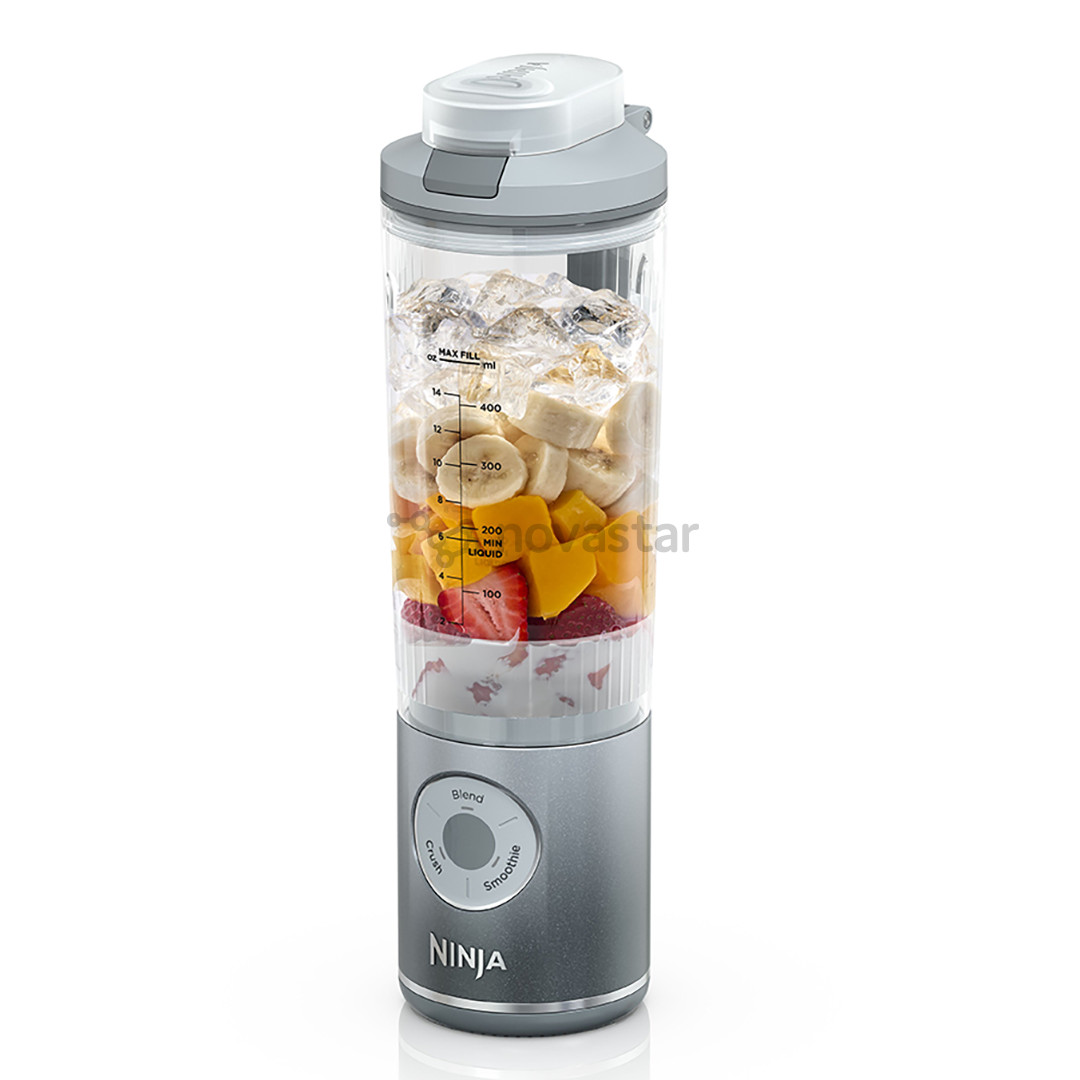 Belaidė kokteilinė Ninja Blast Max, sidabro spalvos