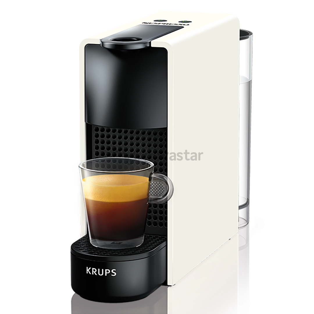 Kapsulinis kavos aparatas Krups Nespresso Essenza Mini, baltas