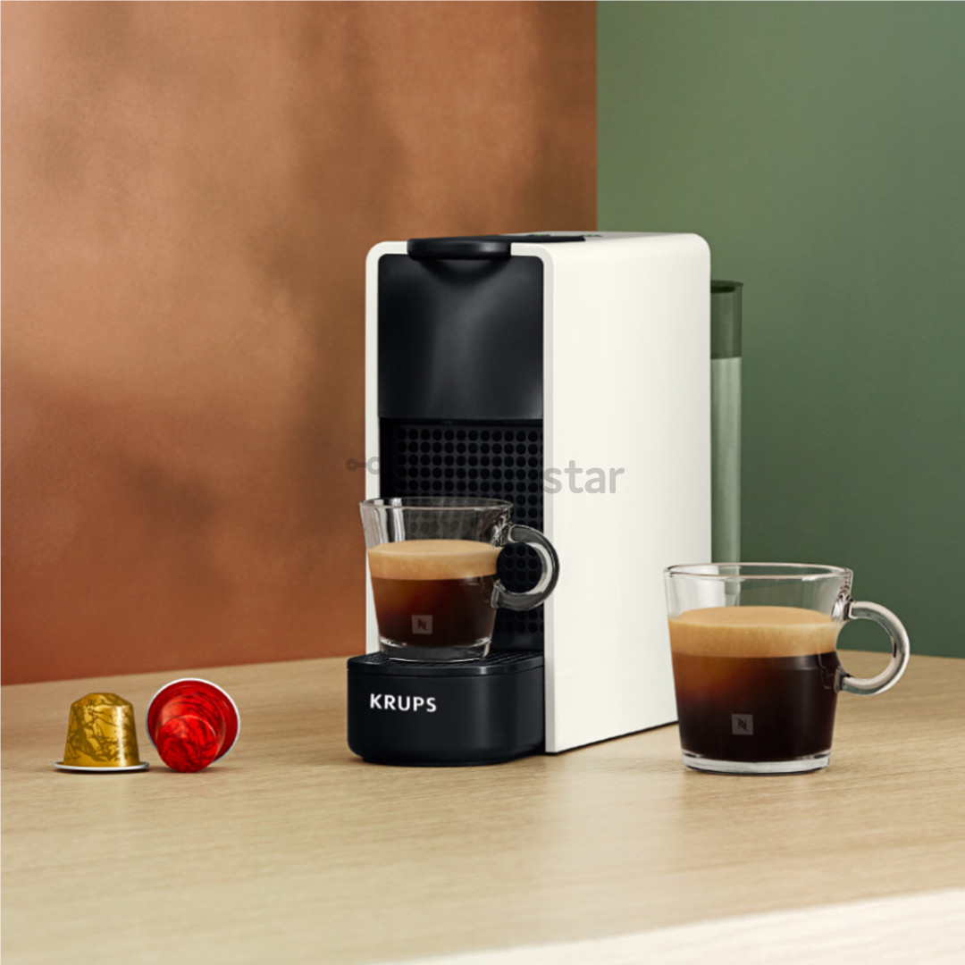 Kapsulinis kavos aparatas Krups Nespresso Essenza Mini, baltas