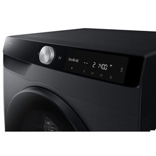 Skalbimo mašina su džiovykle Samsung, 5 kg / 9 kg, gylis 48 cm, 1400 rpm, juoda
