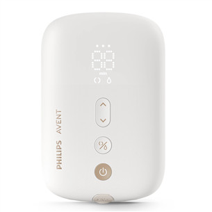 Viengubas elektrinis pientraukis Philips Avent, įkraunamas, baltas