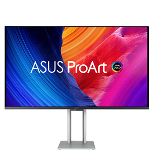 Monitorius Asus ProArt OLED, 32'', 240 Hz, OLED, sidabro spalvos PA32UCDM