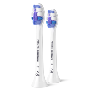 Dantų šepetėlio antgaliai Philips Sonicare S2 Sensitive, 2 vnt., balti HX6052/87