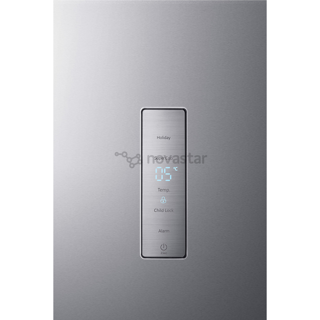 Hisense, SuperCool, 370 L, aukštis 186 cm, nerūdijančio plieno - Šaldytuvas