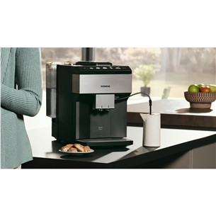 Kavos aparatas Siemens EQ500, juodas/sidabrinis