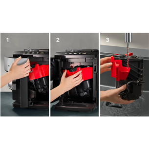 Kavos aparatas Siemens EQ500, juodas/sidabrinis