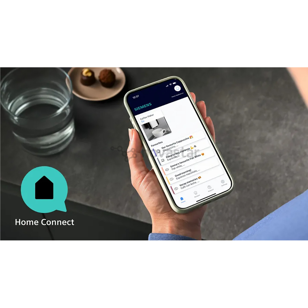 Kavos aparatas Siemens EQ500, juodas/sidabrinis