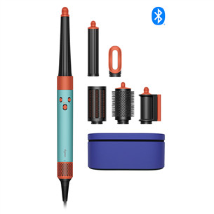 Daugiafunkcis plaukų formavimo prietaisas Dyson Airwrap i.d.™, Bluetooth®, 1300 W, Ceramic Pop/Topaz, žalias/oranžinis