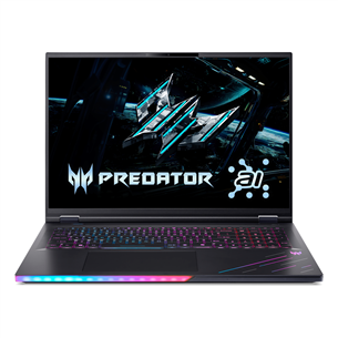 Nešiojamas kompiuteris Acer Predator Helios 18 AI, 18'', WUXGA, Mini-LED, 240 Hz, Ultra 9, 240 Hz, 32 GB, 1 TB, RTX 5080, ENG, juodas NH.QVYEL.001