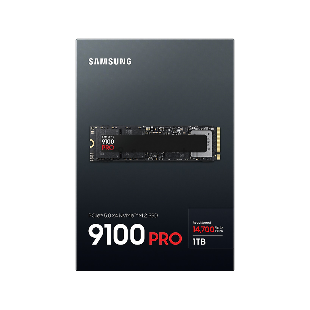 Samsung 9100 PRO, 1 ТБ, PCIe 5.0, M.2, черный - SSD
