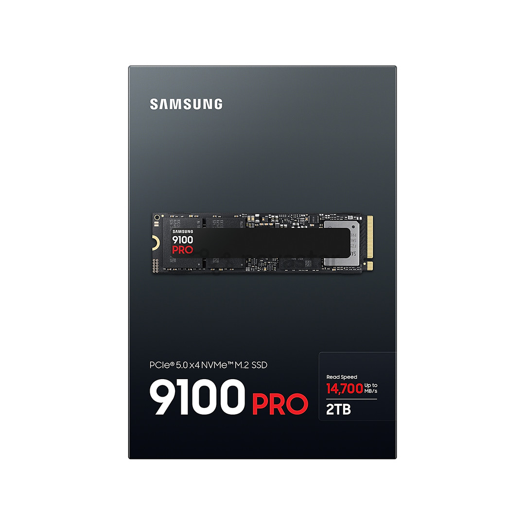 Samsung 9100 PRO, 2 TB, PCIe 5.0, M.2, juodas - SSD diskas