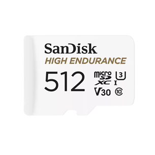 SanDisk High Endurance, MicroSDXC, 512 GB, white - Memory card SDSQQNR6AN-512GR