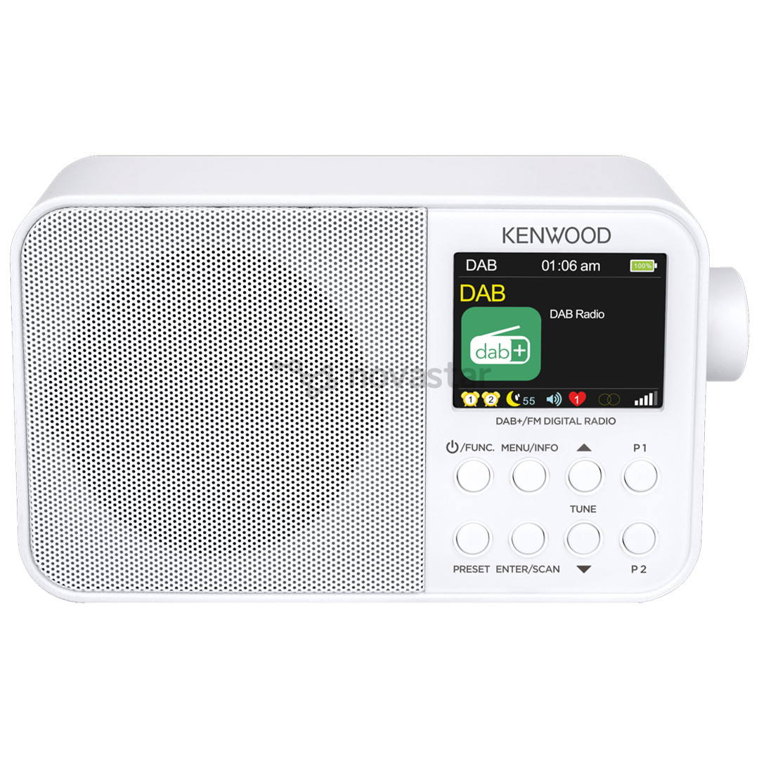 Kenwood Portable DAB+ Radio CR-M30DAB, baltas - Radijas