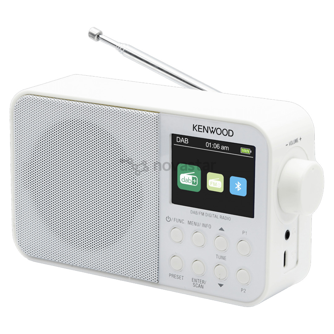 Kenwood Portable DAB+ Radio CR-M30DAB, baltas - Radijas