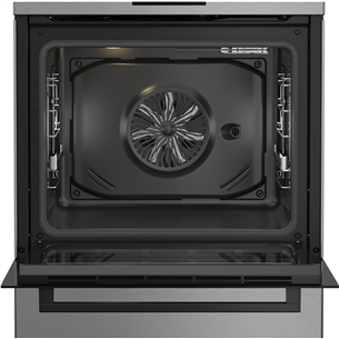 Beko, 72 L, width 60 cm, inox - Gas cooker with electric oven