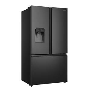 SBS Šaldytuvas Hisense, NoFrost, 612 L, aukštis 179 cm, juodas