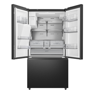 SBS Šaldytuvas Hisense, NoFrost, 612 L, aukštis 179 cm, juodas