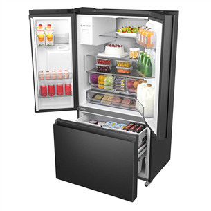 SBS Šaldytuvas Hisense, NoFrost, 612 L, aukštis 179 cm, juodas