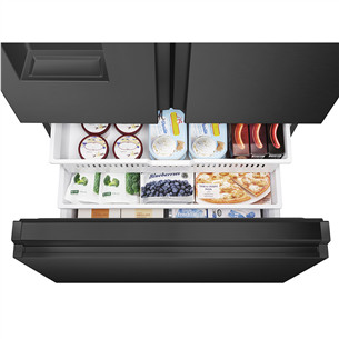 SBS Šaldytuvas Hisense, NoFrost, 612 L, aukštis 179 cm, juodas