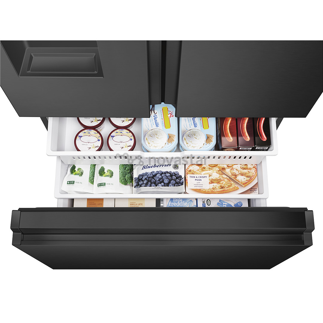 SBS Šaldytuvas Hisense, NoFrost, 612 L, aukštis 179 cm, juodas