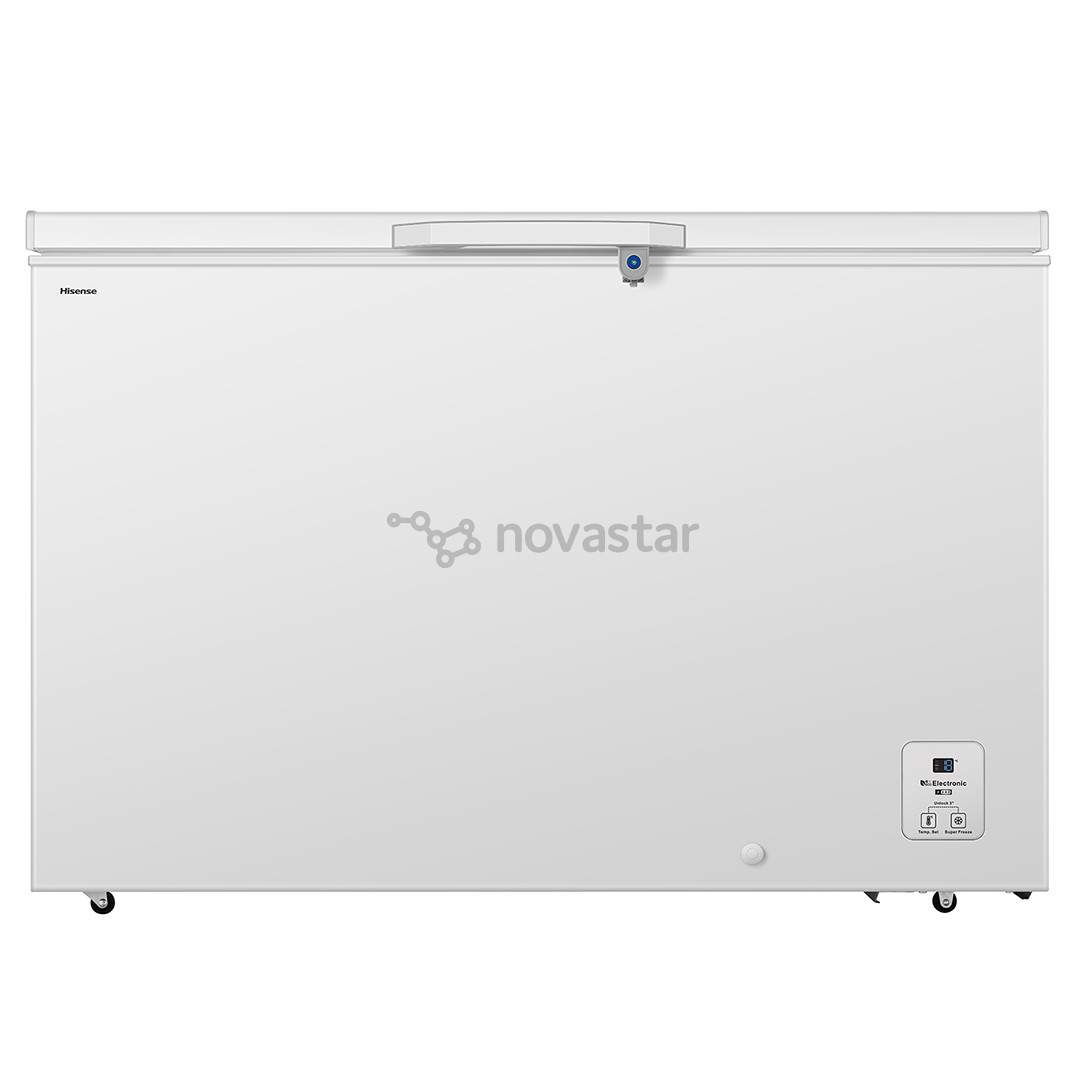 Hisense, 372 L, width 124.3 cm, white - Chest freezer