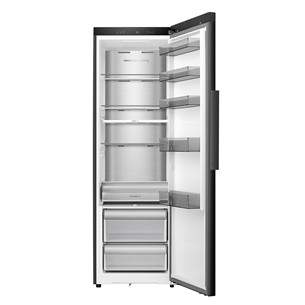 Šaldytuvas Hisense, 372 L, aukštis 186 cm, juodas