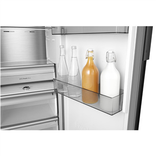 Šaldytuvas Hisense, 372 L, aukštis 186 cm, juodas