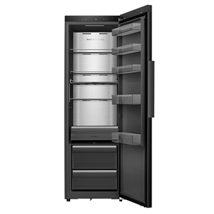 Šaldytuvas Hisense, 372 L, aukštis 186 cm, juodas