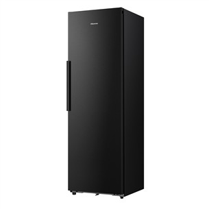 Šaldytuvas Hisense, 372 L, aukštis 186 cm, juodas