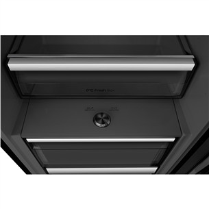 Šaldytuvas Hisense, 372 L, aukštis 186 cm, juodas