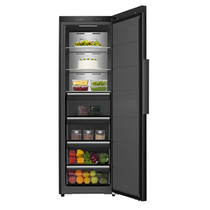 Šaldiklis Hisense, NoFrost, 312 L, aukštis 186 cm, juodas