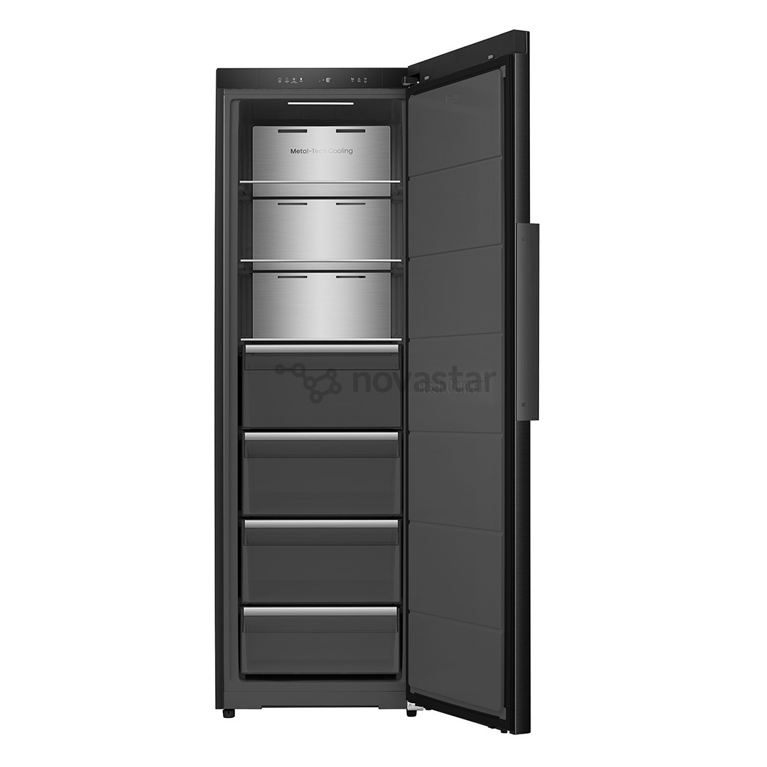 Šaldiklis Hisense, NoFrost, 312 L, aukštis 186 cm, juodas