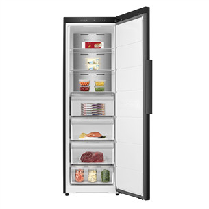 Šaldiklis Hisense, NoFrost, 312 L, aukštis 186 cm, juodas