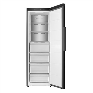 Šaldiklis Hisense, NoFrost, 312 L, aukštis 186 cm, juodas