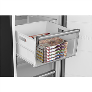 Šaldiklis Hisense, NoFrost, 312 L, aukštis 186 cm, juodas