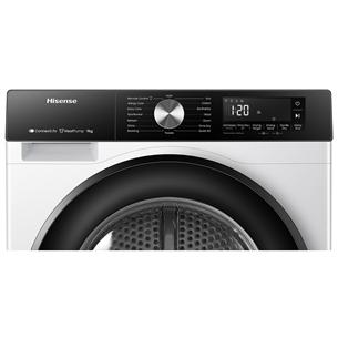 Hisense, 9 kg, depth 64 cm - Clothes dryer
