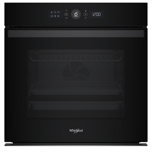 Whirlpool, 73 L, pyrolytic cleaning, black - Built-in oven WOI4S8PM2SBA
