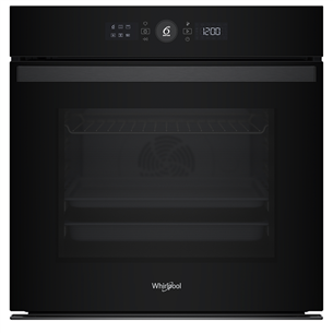 Whirlpool, 73 л, пиролитическая очистка, черный - Интегрируемый духовой шкаф WOI4S8PM2SBA
