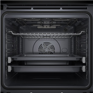 Whirlpool, 73 L, pyrolytic cleaning, black - Built-in oven