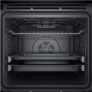 Įmontuojama orkaitė Whirlpool, 73 L, pirolizė, juoda