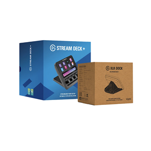 Elgato Stream Deck + and XLR Dock, black - Streaming controller bundle
