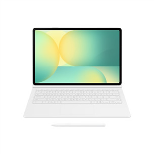 Samsung Book Cover Keyboard, Galaxy Tab S10 FE+, клавиша ИИ, белый - Чехол-клавиатура EF-DX625UWEGWW