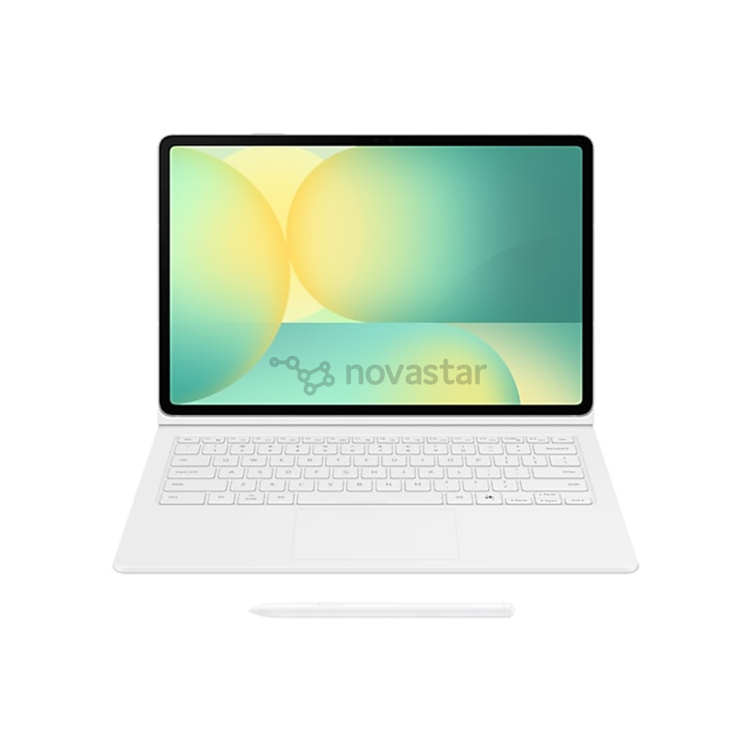 Samsung Book Cover Keyboard, Galaxy Tab S10 FE+, AI Key,  baltas - Dėklas su klaviatūra