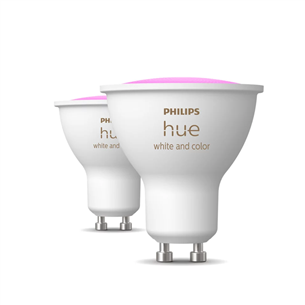 Philips Hue Smart Spotlight, white and color, GU10, 2 pc - Smart light 929003666502