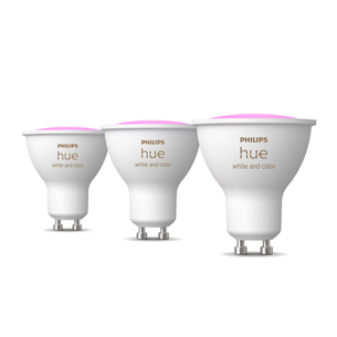 Išmaniosios lemputės Philips Hue Smart Spotlight, white and color, GU10, 3 vnt 929003666503