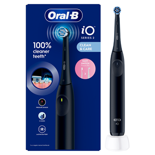 Elektrinis dantų šepetėlis Braun Oral-B iO2, juodas IO2NBLACK