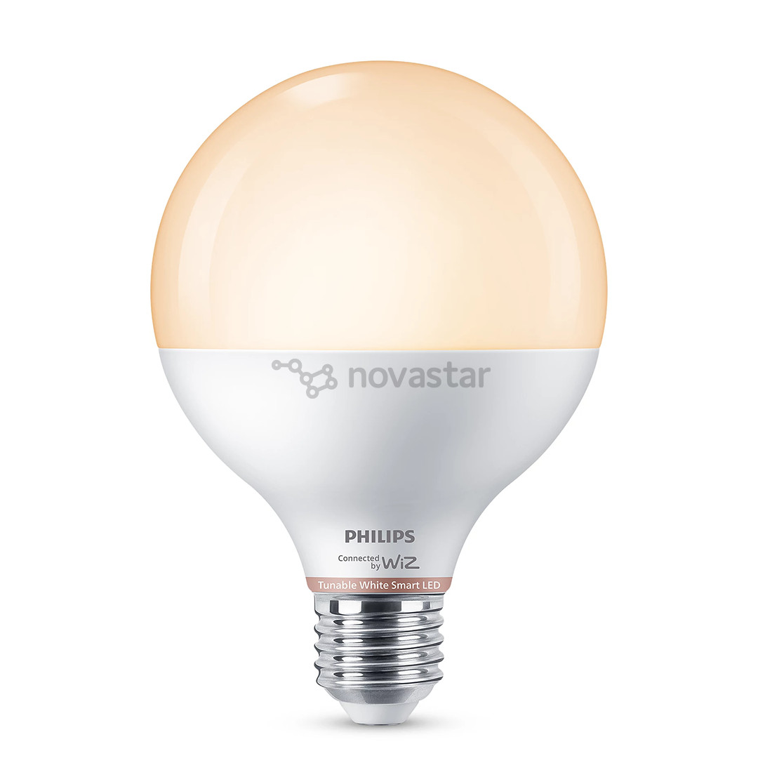 Išmanioji lemputė - Philips Wiz Smart LED Globe, E27, balta