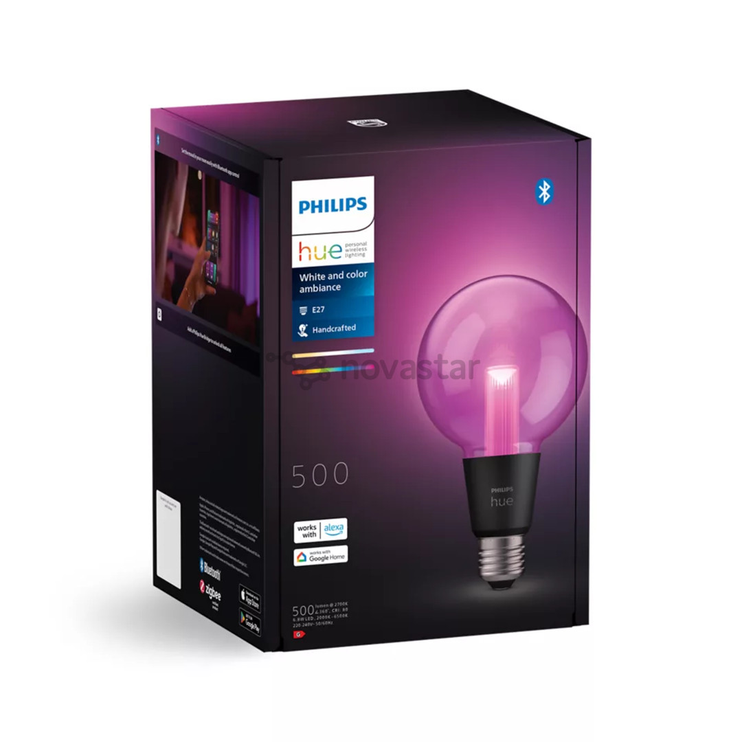 Philips Hue G95 Globe, E27, black - LED light